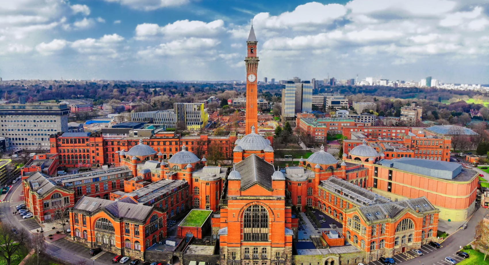 View over the city of Birmingham, UK.