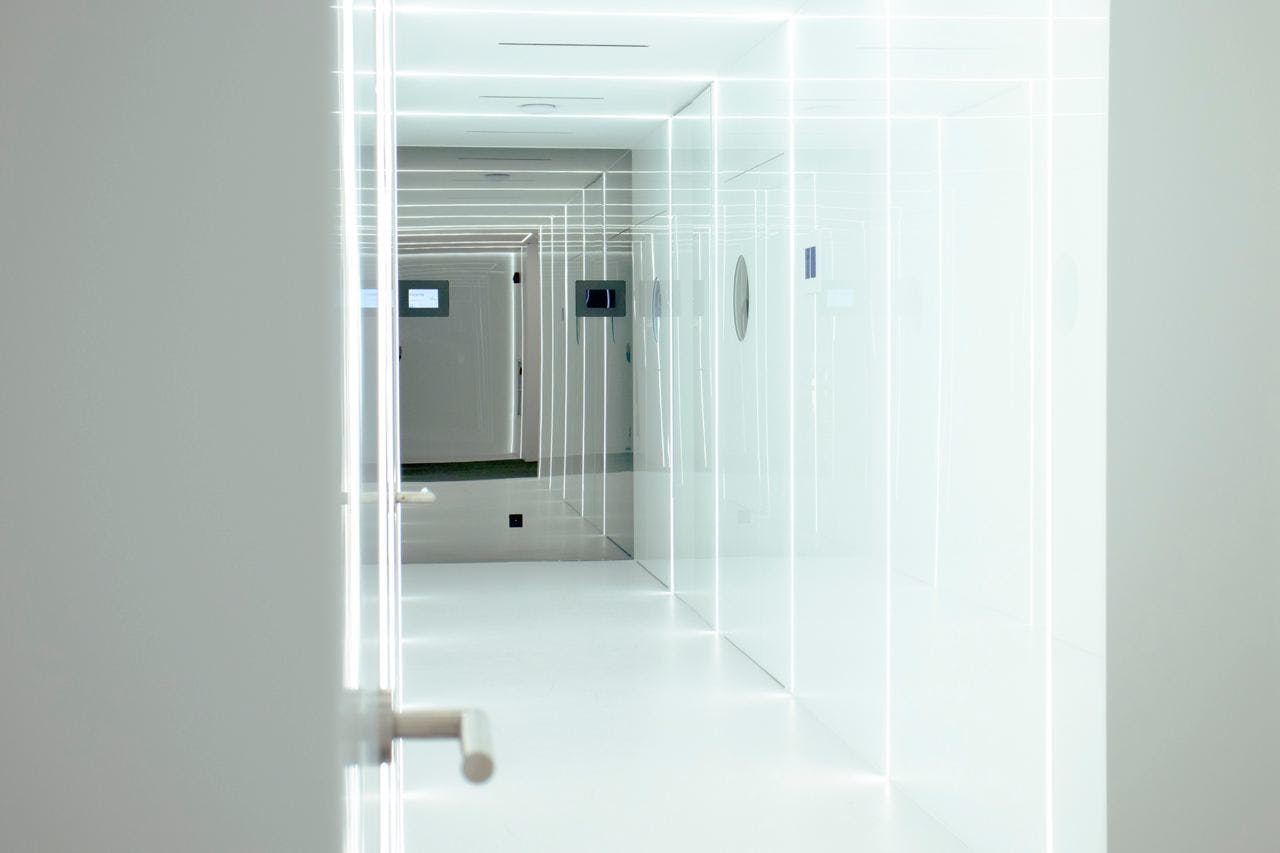 A hallway leading through the Hospital